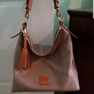 Dooney and Bourke smooth leather hobo purse EUC